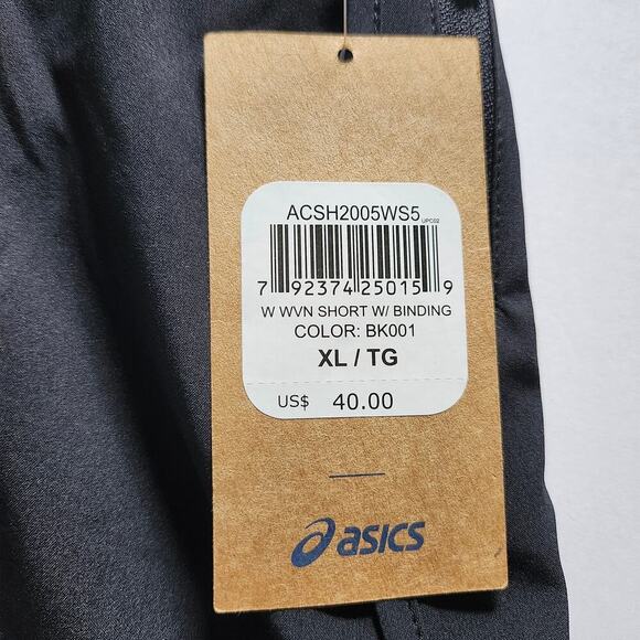 Asics Women's Woven Running Shorts with Binding, Lining and Pocket Size X-Large - Picture 4 of 5